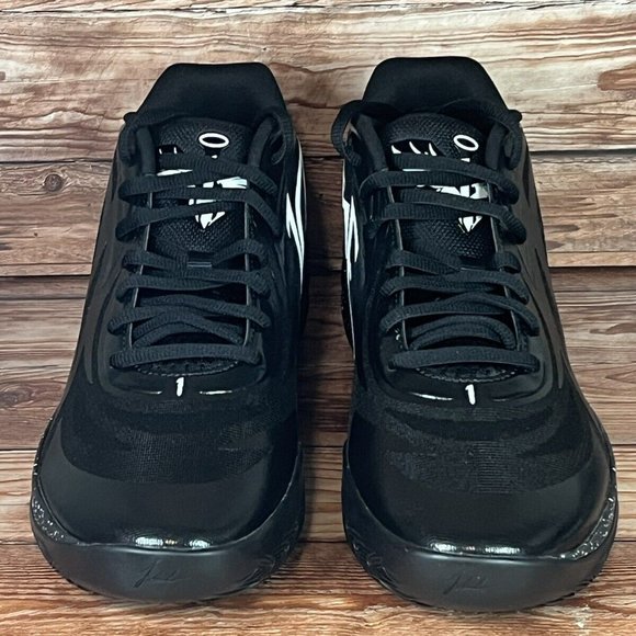 Puma Mb.02 Basketball Shoes Mens 11 Oreo Black White Lamelo Ball 379420-01 main image 5